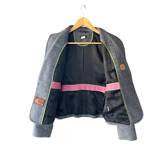 J. Crew Jackets & Blazers - J. Crew Women's Wool Herringbone Blazer Jacket with Embroidered Detail Size 6